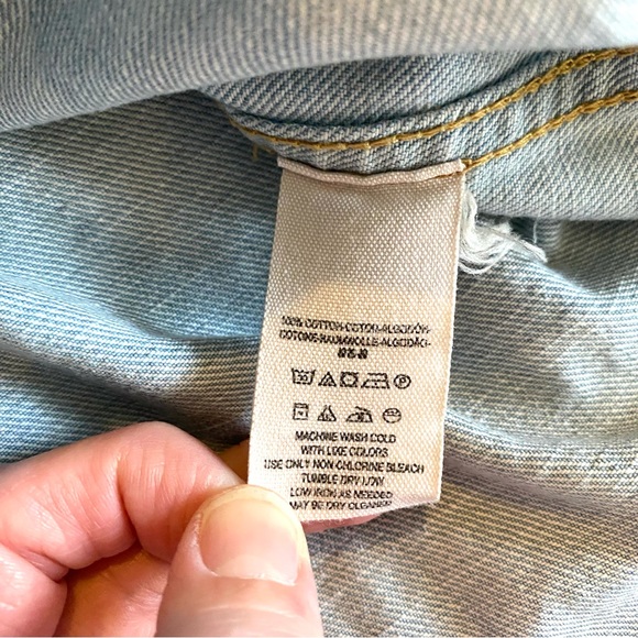 NWOT Free People Washed Out Cloud Blue
Denim Lace Up - Picture 11 of 12